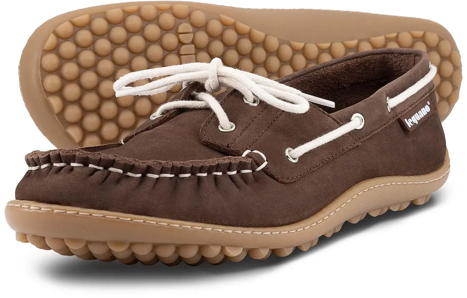 leguano moreccasin Barfußschuhe mokka- Gr. 44