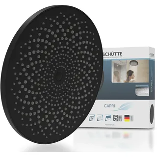 Schütte Kopfbrause Capri Schwarz Matt