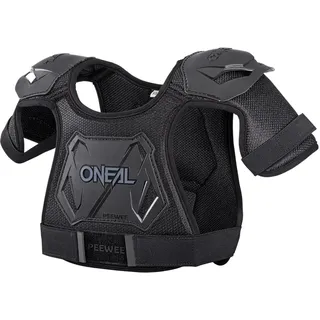 O'Neal | Brustprotektor | Kinder | Motocross Enduro | Einfach verstellbar, Injizierte Plastikform für gesteigerten Schutz, Alter von 4-9 Jahren | Pee Wee Chest Guard | Schwarz Weiß | Größe M/L