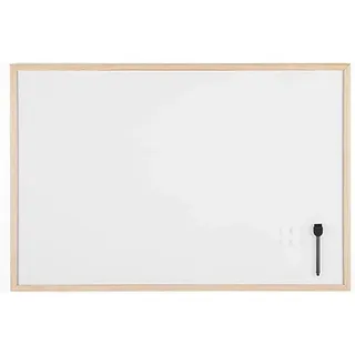 Bi-Office Whiteboard mit Holzrahmen, magnetisch, 5 Größen wählbar, 90 x 60 cm