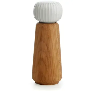 Kähler Mühle H18 cm Hammershøi handlich dänisches Design Gewürzmühle, weiss