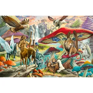 Ravensburger Puzzle 12001421 - Mushrooms & Myths - 5000 Teile Puzzle für Fantasy-Fans ab 14 Jahren
