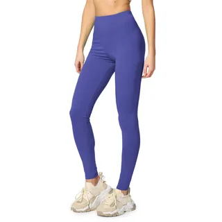 Merry Style Leggings Damen Baumwolle für das ganze Jahr Bequeme Leggings Blickdicht Damen Ideal für Yoga Sport Gym und Freizeit MS10-198 (Kobalt,XL)