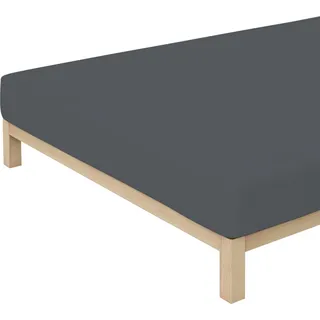 Baumwolle 180 x 200 - 200 x 220 cm gray deep