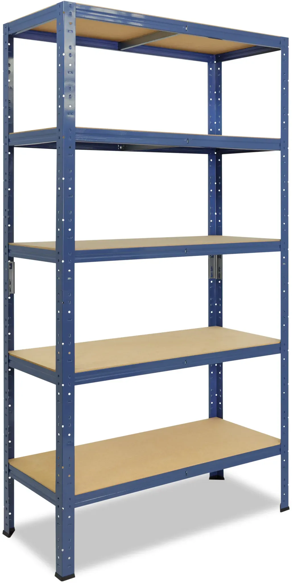 shelfplaza HOME 200x60x30 cm Schwerlastregal in blau mit 5 Böden und 175 kg Traglast pro Boden