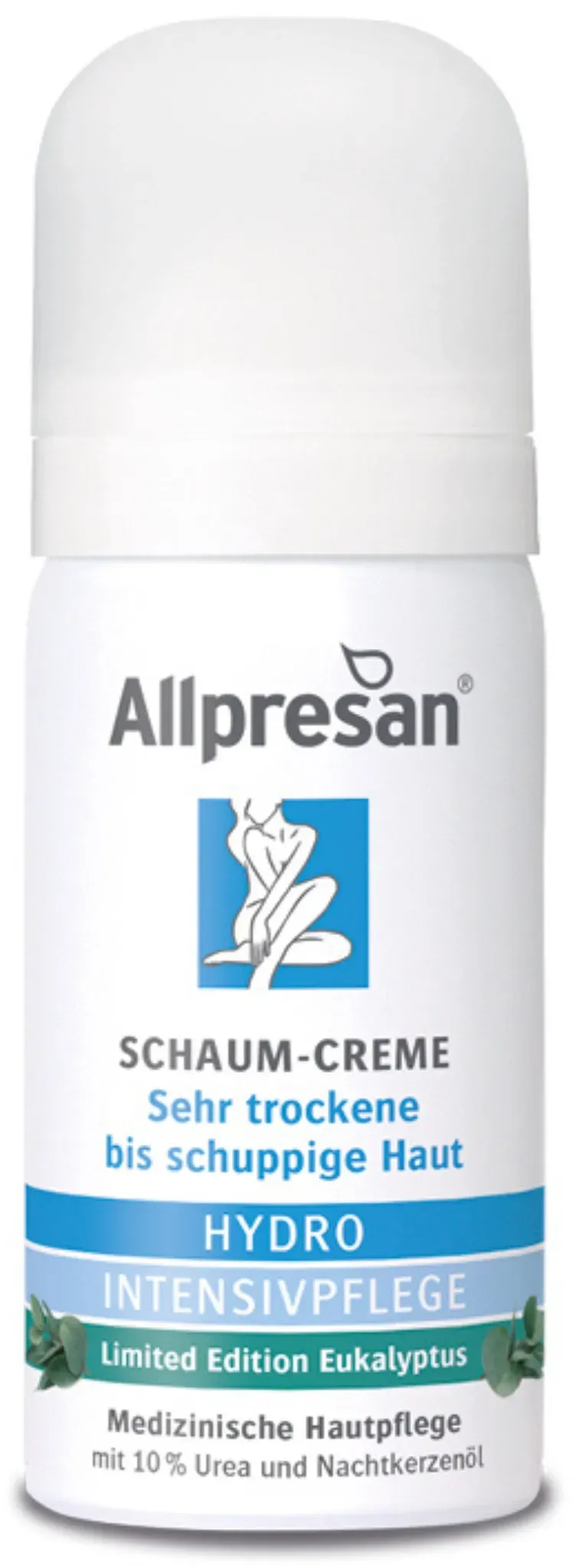 Allpresan KÖRPER Schaum-Creme mit Eukalyptus-Extrakt und Urea 35ml - Reisegröße