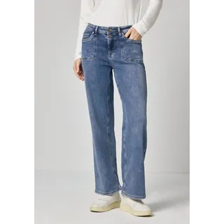 STREET ONE Wide Leg Jeans light Blue authentic, 27 - 27W / 30L