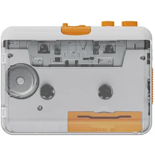 Tragbare Kassettenspieler, Mono/Zweikanal-Kassette zu MP3/CD-Recorder über USB Kompatibel mit Laptops und PC, 218SP Cassette Tape-to-MP3 Converter Recorder via PC Cassette Tape Player mit Kopfhörer
