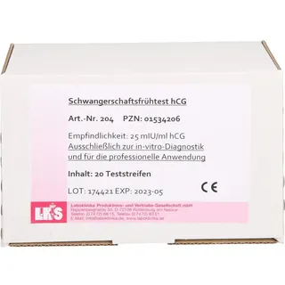 Laboklinika HCG Teststreifen Schwangerschafts-Frühtest 20 St.