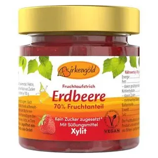 Birkengold Fruchtaufstrich Erdbeere 200g