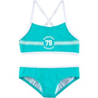 KangaROOS Bustier-Bikini für Kinder, blau 10-11J