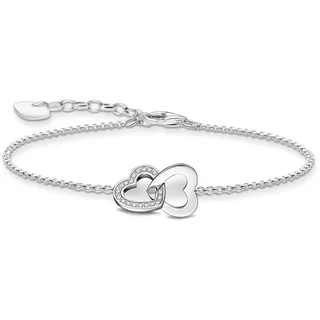 Thomas Sabo Armband mit verschlungenen Herzen vergoldetes Silber A2163-051-14