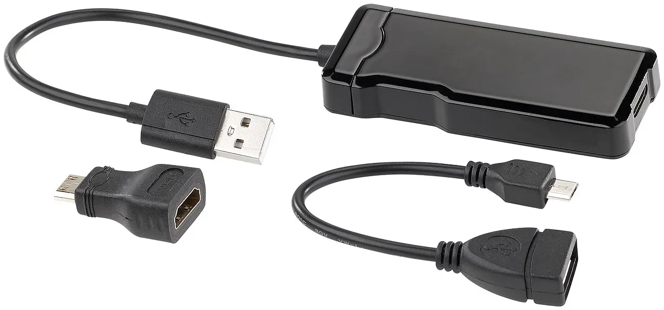 USB-HDMI-Videograbber für Videos bis Full HD (1080p), mit OTG-Adapter