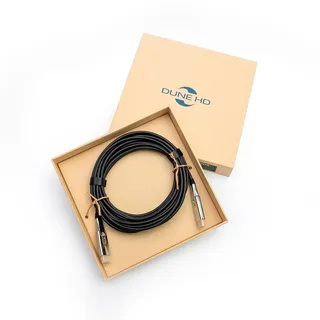 Dune HD Professionelles Hochgeschwindigkeits Glasfaserkabel 48Gbps HDMI 2.1a, 10K, 8K / 60Hz, 4K / 120 Hz, 4:4:4, eARC, CEC, HDCP 2.2/2.3, 3D, HDR 10+, Dolby, VR, Gaming PC, TV, Hi-End, RTX 40xx (5m)