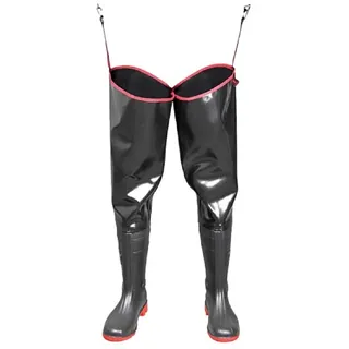 PROS WATSTIEFEL Strong Fischerhose Watthose Anglerhose PVC als Latex Teichhose (46) - 46 EU