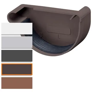 Inefa Rinnenboden links Dunkelbraun Abdichtung Dachrinne