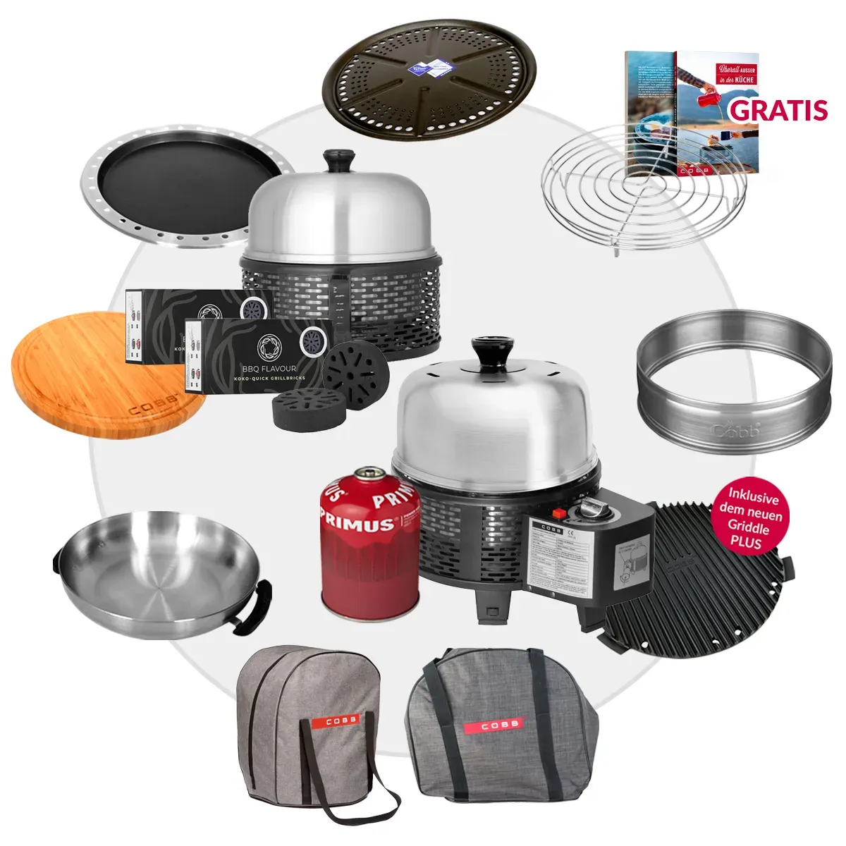 COBB RADIO 21 Special Edition - Das exklusive Cobb Grill-Duo Gas & Holzkohle mit...