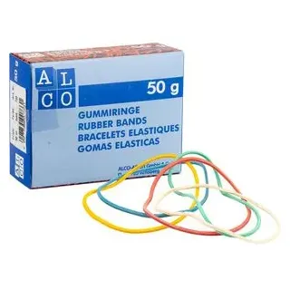 Alco Gummiringe 735, Ø 65mm, bunt, 50g