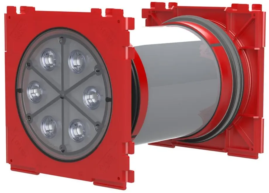 Hauff 3030303353 Doppel-Dichtpackung zum Einbetonieren HSI150 1x1 K2/200
