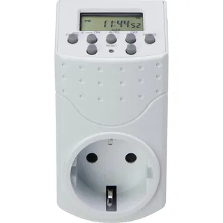 Sygonix SY-5045300 Steckdosen-Timer digital Wochenprogramm 1800 W IP20 Countdown-Funktion,