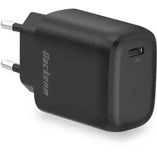 Qackenm USB C Ladegerät, 20W iPad Netzteil, USB C Schnellladegerät, Stecker, Ladestecker, PD3.0 Power Adapter, Fast Charger für iPhone 16/15/14/13/12/11/iPad/AirPods und Mehr (Schwarz)