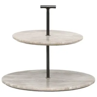 houseproud Etagere "Float" in Beige - Ø 30 cm