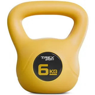 trex sport Kettlebell 6 kg Kugelhantel Trainingsgerät gelb