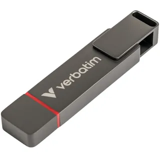 Verbatim Dual QuickStick SSD USB-A/C 3.2 Gen1 1TB USB-Stick, 1 TB, 550 MB/s, Grau