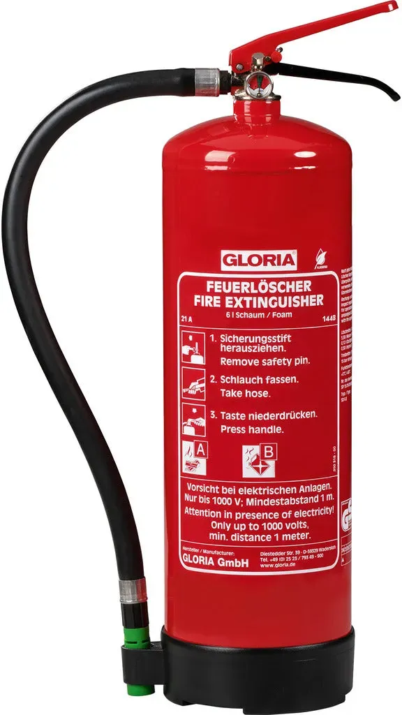 Fluorfreier Schaumfeuerlöscher SD 6 E