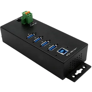 Exsys EX1505HMVS - USB 3.0 4-Port Industrie-Hub, Managed, 15 kV ESD