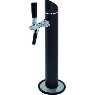 ich-zapfe Schanksäule, Modell Black Tower, 1-leitig, mit Zierflansch