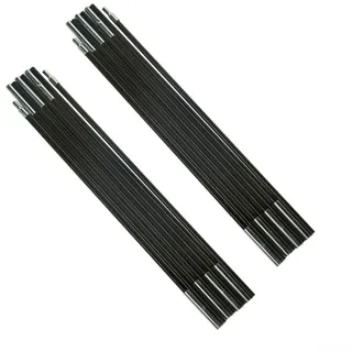 Fiberglas-Zeltstangen-Ersatz-Set für Camping, Wandern, Outdoor-Unterschlupf-Stützstange, 7 mm Durchmesser, mehrere Längen erhältlich, 3,2 m - 4,1 m, schwarze Zelt-Reparaturteile (3,6 m)