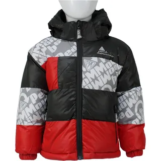 Skijacke für Kinder Peak Mountain Eleo grau|rot 110 cm