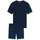 Pyjama Schlafanzug dunkelblau 50