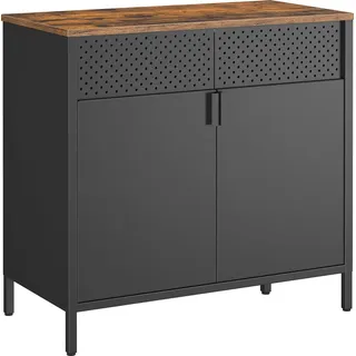 Songmics Kombikommode 40 x 76 x 40 cm Schwarz