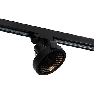 QAZQA Schienenspot Schwarz für 3-Phasen Schiene GU10 111mm - 3-Phasen Master Honey