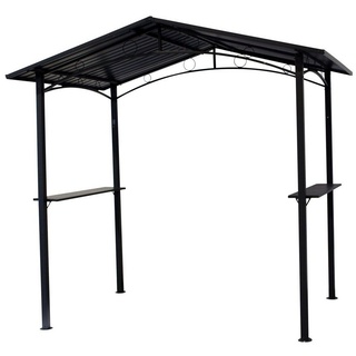 DEGAMO Grillpavillon TOULOUSE, 250x160cm, Gestell und Dach Metall dunkelgrau