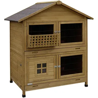Kerbl Kaninchenstall Südtirol 125 x 87 x 142 cm braun