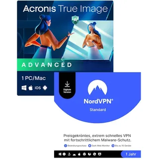 NordVPN Standard + Acronis True Image Advanced 1 Gerät NBB Summerbundle