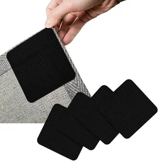 Ruayia Teppich Antirutschunterlage [4 Stück] Teppichaufkleber Sofaaufkleber Anti-Rutsch-Aufkleber Rug Gripper Starke Klebrigkeit Klebestreifen für Hartholzböden, Teppiche, Matten - Noir
