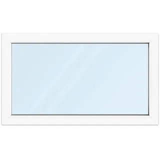 Fenster 120x70 cm, Kunststoff Profil aluplast IDEAL® 4000, Weiß, 1300x1100 mm, einteilig festverglast, 2-fach Verglasung, individuell konfigurieren