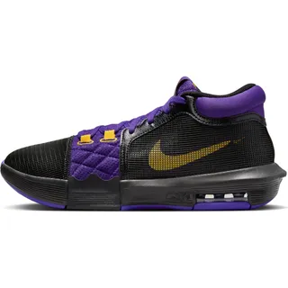 Nike Herren Lebron Witness 8 Basketballschuhe DREI Viertel hoch, Black University Gold Field Purple, 44 EU - 44 EU