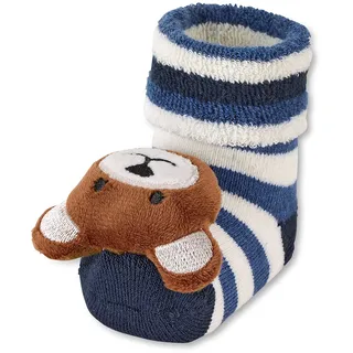Sterntaler Rasselsöckchen Bär Socken, Marine, 15/16