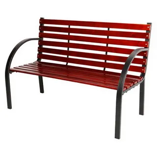 LINDER EXCLUSIV Gartenbank 122 x 60 x 80 cm rotbraun