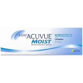 Acuvue Johnson & Johnson 1-Day Acuvue Moist for Astigmatism Tageslinsen -1,5 dpt, -0,75, 120 ° – BC 8.5) mit UV-Schutz