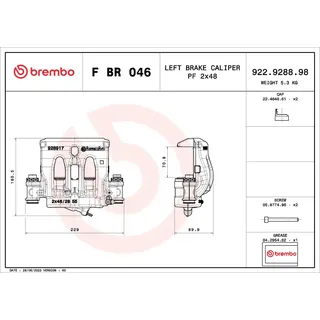 Brembo Bremssattel PRIME LINE F BR 046