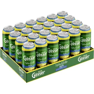 Gösser Natur Radler 24 Dosen a 0,5 Liter Alkoholfrei  EINWEG PFAND