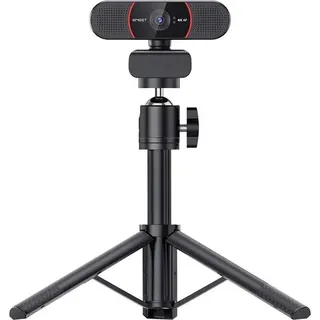 eMeet SmartCam C960 4K Webcam mit Tripod Webcam, Schwarz
