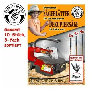 Corvus A600652 - Sägeblätter für die Dekupiersäge