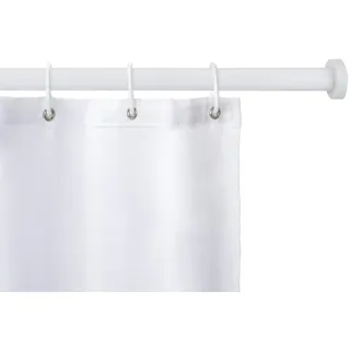 Wenko Duschvorhangstange Luz 70-115 cm weiß